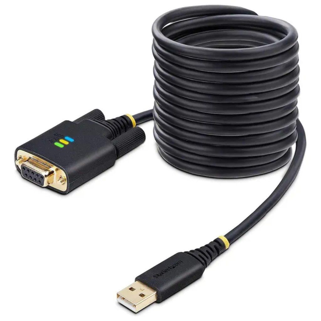 StarTech.com Cavo USB a Seriale RS-232 Null Modem, 3 m, Nero