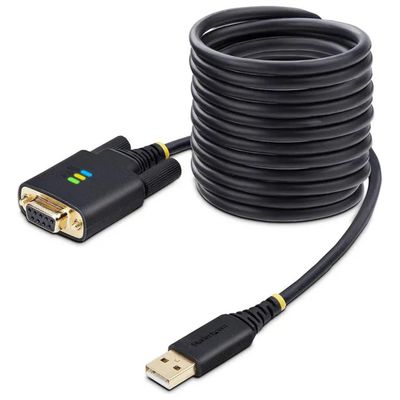 StarTech.com Cavo USB a Seriale RS-232 Null Modem, 3 m, Nero