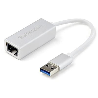 StarTech.com USB31000SA Adattatore USB 3.0 Gigabit Ethernet, 10/100/1000 Mbps, argento StarTech.com USB31000SA Adattatore USB 3.0 Gigabit Ethernet, 10/100/1000 Mbps, argento
