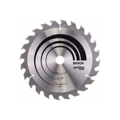 Bosch Optiline Wood Lama Circolare 190 mm, 24 Denti