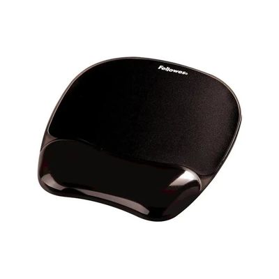 Fellowes Crystal Gel 9112101 – Tappetino Mouse Ergonomico Nero Fellowes Crystal Gel 9112101 – Tappetino Mouse Ergonomico Nero