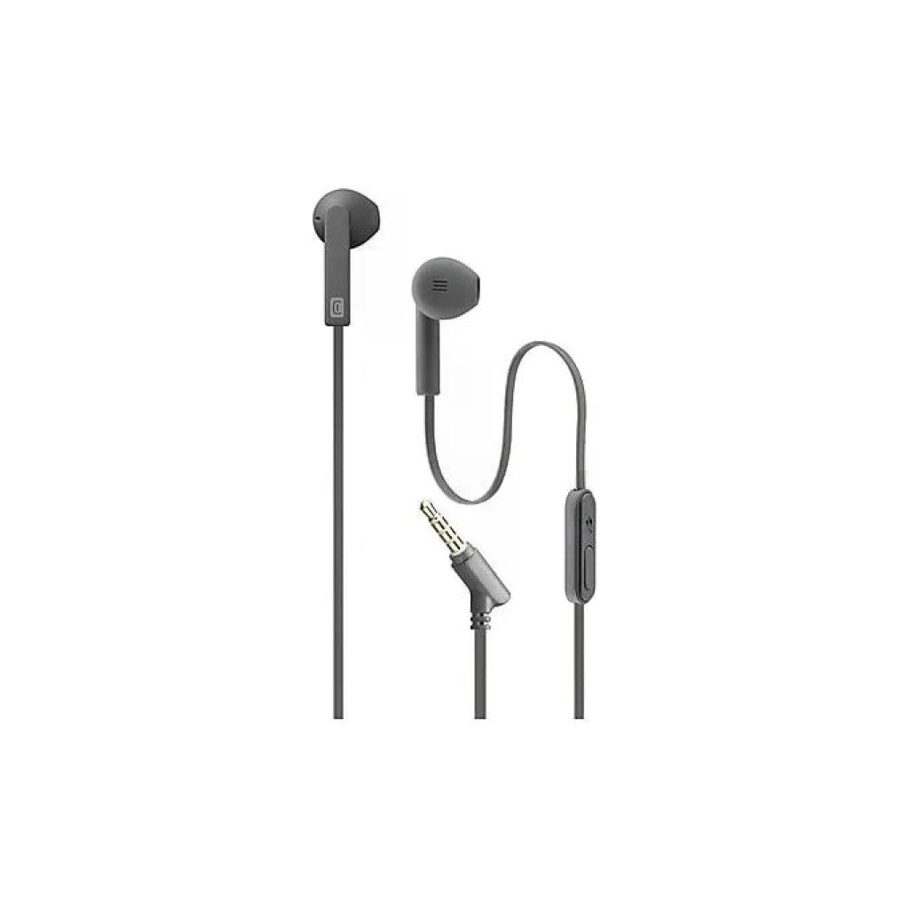 Cellularline Mantis Auricolari Cablati con Microfono, Jack 3,5 mm, Grigio