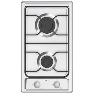 Candy CHW23X Idea Piano cottura a gas inox, 2 fuochi, 28,8 cm Candy CHW23X Idea Piano cottura a gas inox, 2 fuochi, 28,8 cm