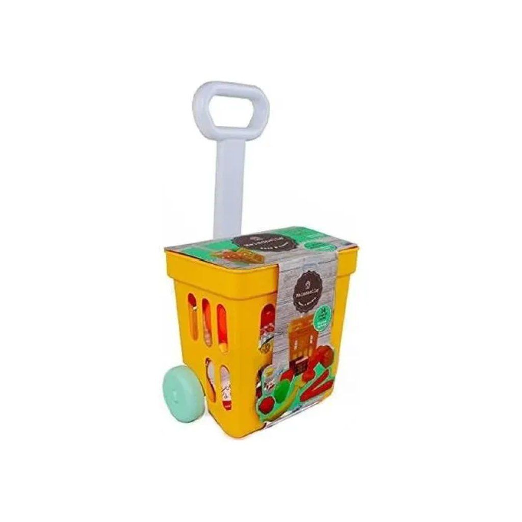 ODS Maisonelle Carrello della Spesa Giocattolo con 14 Accessori