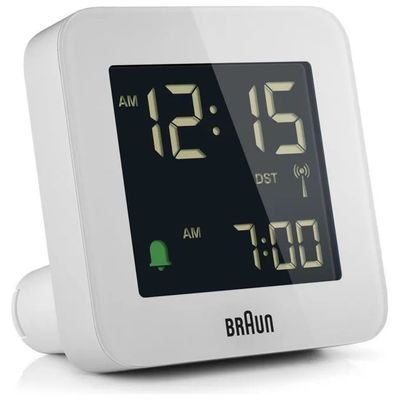 Braun BC09-DCF Sveglia Digitale Radiocontrollata Bianca
