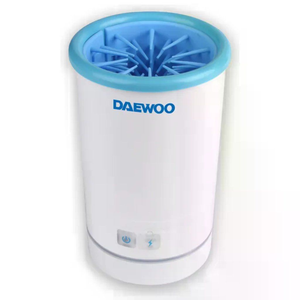 Daewoo D-PPW08 Pulitore Elettrico per Zampe di Cane Blu e Bianco