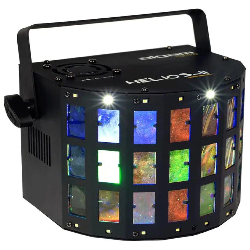 Algam Lighting Helios-II – Proiettore LED Derby e Strobo 2-in-1 Algam Lighting Helios-II – Proiettore LED Derby e Strobo 2-in-1