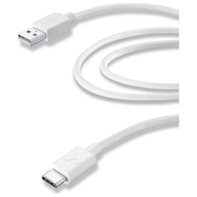 Cellularline Cavo USB-A a USB-C 2 m Bianco