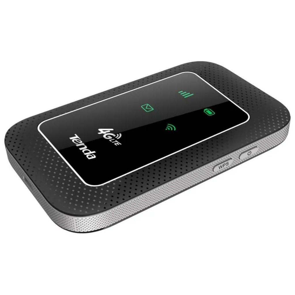 Tenda 4G180 Router Wi-Fi Portatile 4G LTE, Hotspot 150 Mbps, Batteria 2100 mAh, Nero Tenda 4G180 Router Wi-Fi Portatile 4G LTE, Hotspot 150 Mbps, Batteria 2100 mAh, Nero