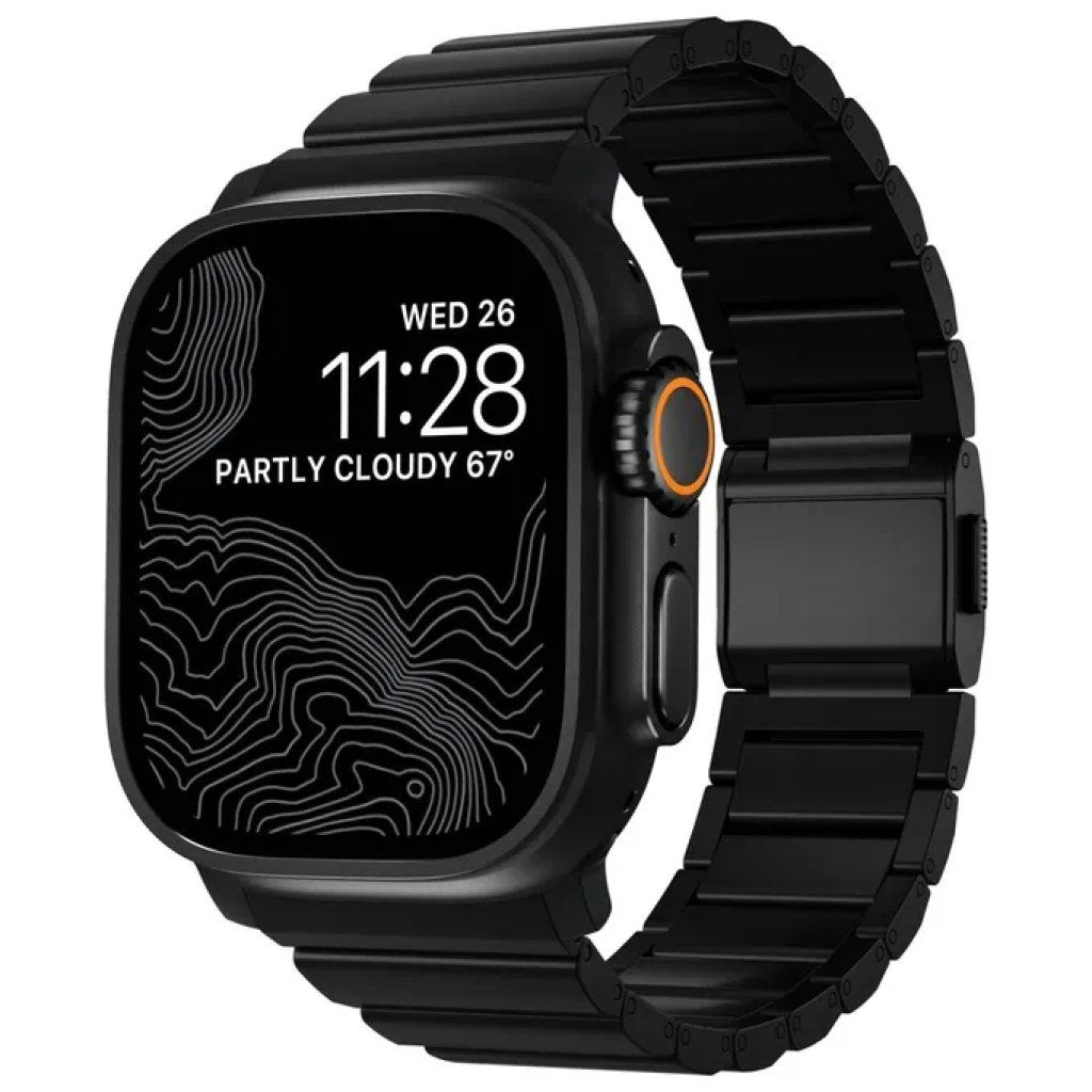 Nomad Titanium V2 – Cinturino magnetico nero per Apple Watch