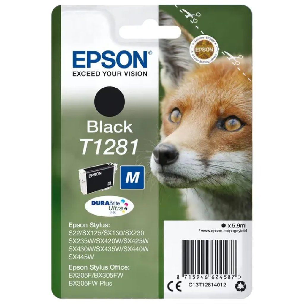 Epson Cartuccia Epson T1281 Nero – Serie Volpe Epson Cartuccia Epson T1281 Nero – Serie Volpe