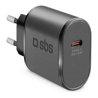 SBS TETR1CPD25 Caricabatterie USB-C Power Delivery 25 W SBS TETR1CPD25 Caricabatterie USB-C Power Delivery 25 W