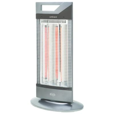 ARGO Ambient 191070154 – Stufa elettrica oscillante in fibra di carbonio, 1000 W