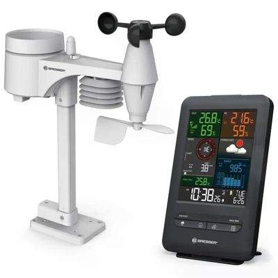 Bresser 7002525 Centro Meteo Wireless 5 in 1 con Display a Colori