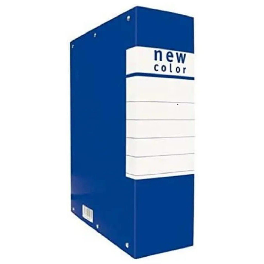 Brefiocart Set 5 cartelle portaprogetti blu, 25 × 35 × 10 cm
