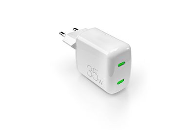 PURO MiniPro Caricabatterie GaN 35W con 2 porte USB-C