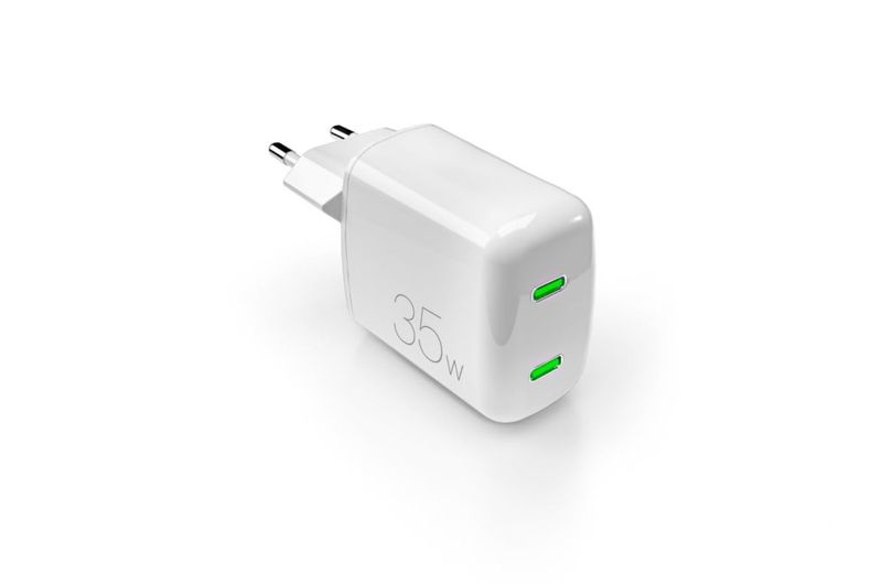 PURO MiniPro Caricabatterie GaN 35W con 2 porte USB-C