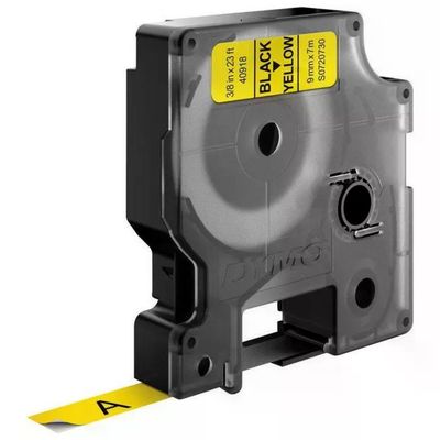 DYMO D1 Standard – Nastro etichette giallo, stampa nera, 9 mm x 7 m