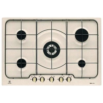 Electrolux PS750RUV Serie 300 Soft Line Piano cottura a gas 75 cm, 5 fuochi, finitura Sabbia