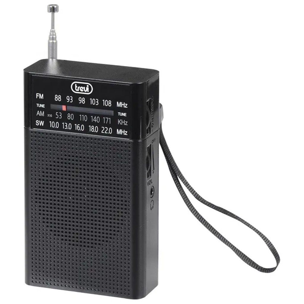 Trevi RA 7F15 Radio Portatile AM/FM/SW Nera