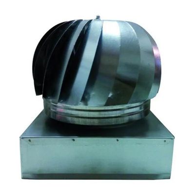 Vigor-Blinky Fumaiolo Eolico in Acciaio Inox con Base Quadrata 37 × 37 cm