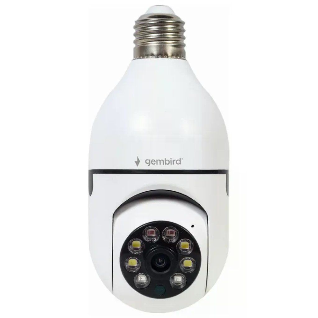 Gembird Telecamera WiFi E27 Full HD 1080p Rotante per Interni