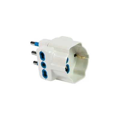 Fanton 82640-E Adattatore Triplo 16 A con Presa Schuko, Bianco Fanton 82640-E Adattatore Triplo 16 A con Presa Schuko, Bianco