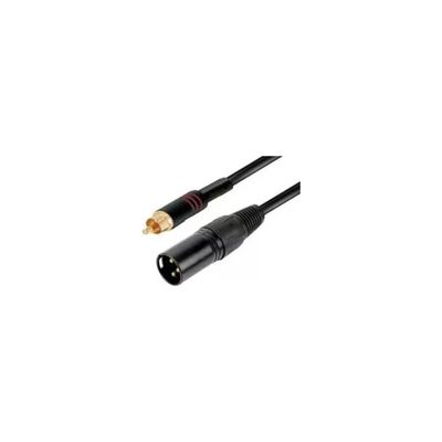 Ridem C62 Cavo Audio XLR Maschio - RCA Maschio 2 m Nero