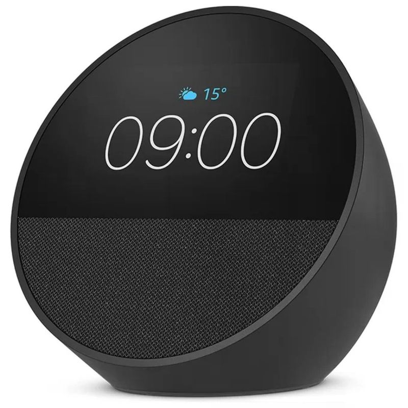 Amazon Echo Spot 2024 Nero – Sveglia smart con Alexa