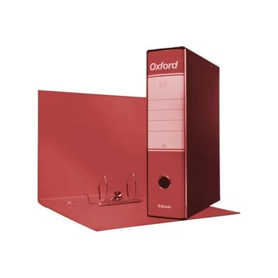 Esselte Oxford G83 – Confezione da 6 registratori rossi, dorso 8 cm