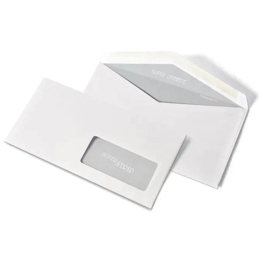 Blasetti 0170 – Buste con finestra 16 × 23 cm, bianche, 90 g/m², confezione da 500