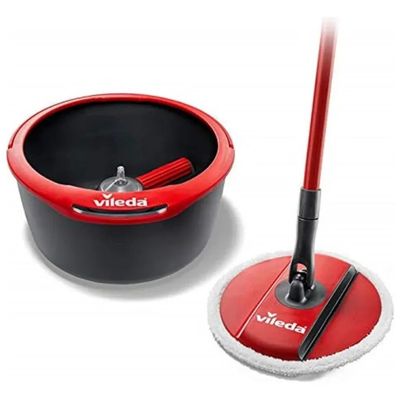 Vileda Spin & Clean Sistema Lavapavimenti con Panno in Microfibra