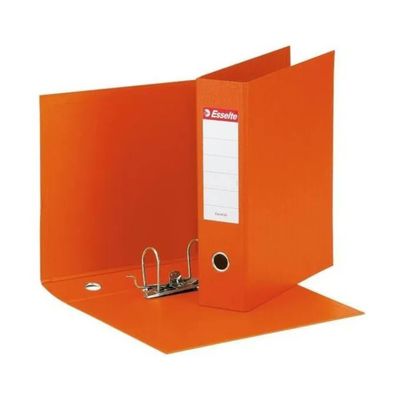 Esselte Eurofile – confezione da 6 registratori arancioni, dorso 8 cm