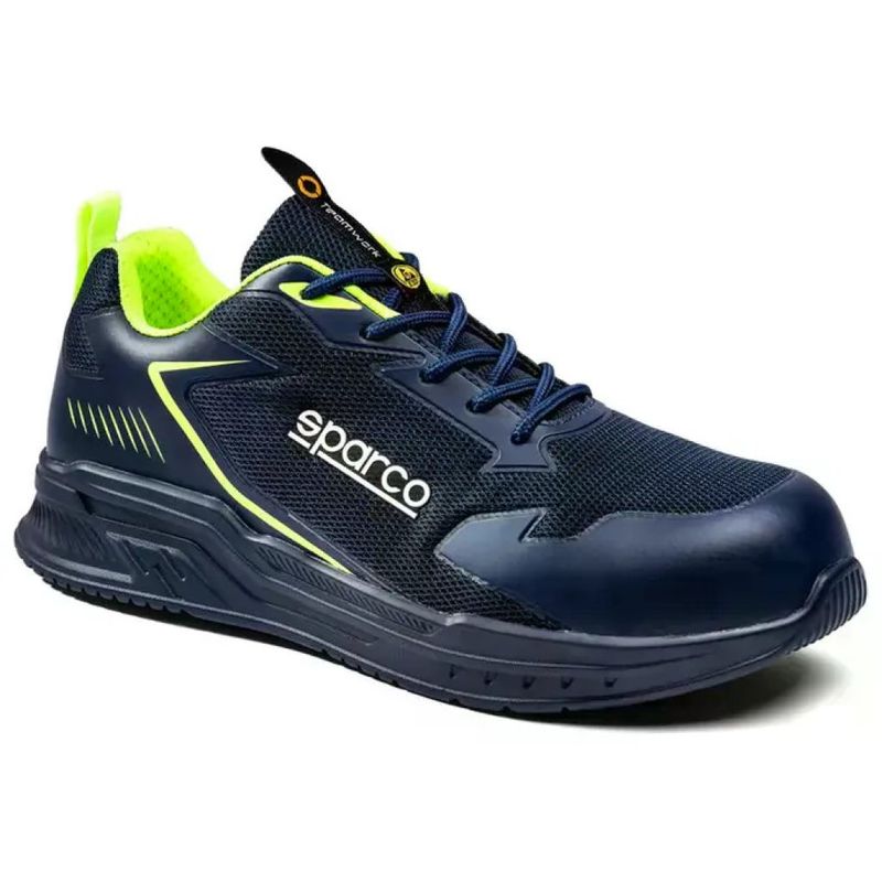 Sparco Turbo Flinger BTB0049 Scarpe Antinfortunistiche S1PS ESD Blu e Lime