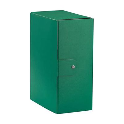 Esselte Eurobox – Set da 5 scatole portadocumenti verdi, dorso 1,5 cm