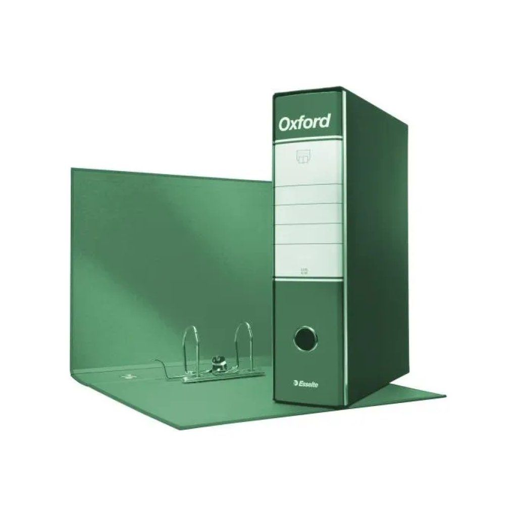 Esselte Oxford G83 – Confezione da 6 registratori verdi, dorso 8 cm