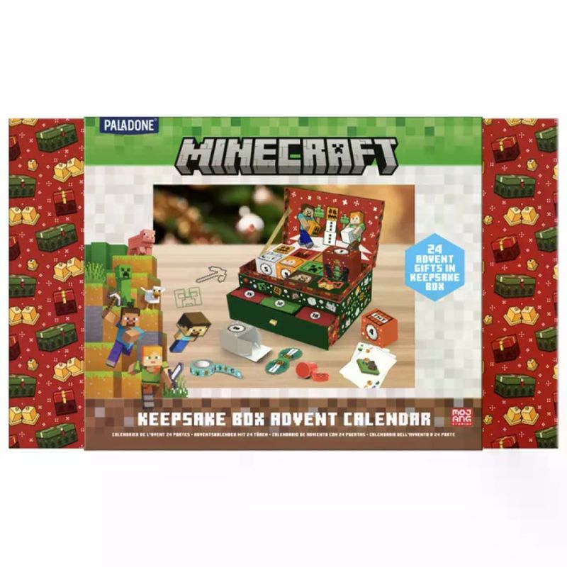 Paladone Minecraft Keepsake Box – Calendario dell’Avvento 24 Giorni