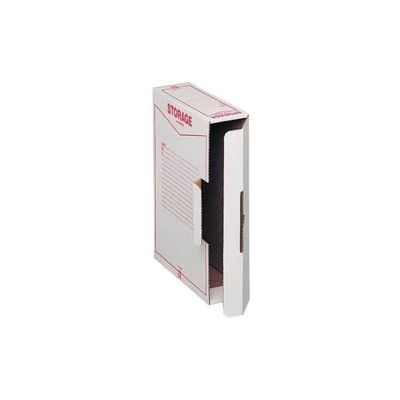 King Mec Storage – Scatole archivio A4 in cartone rigido, 32 pezzi, bianco e rosso King Mec Storage – Scatole archivio A4 in cartone rigido, 32 pezzi, bianco e rosso