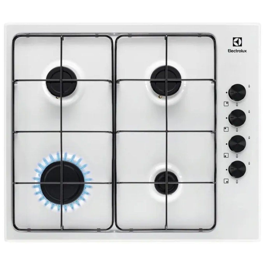 Electrolux KGS6404W Piano Cottura a Gas 60 cm, 4 Fuochi, Bianco