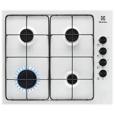 Electrolux KGS6404W Piano Cottura a Gas 60 cm, 4 Fuochi, Bianco