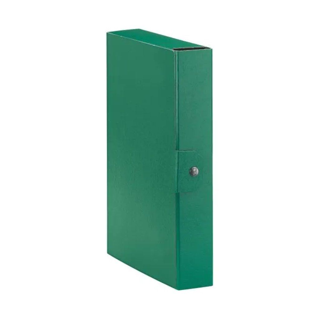 Esselte Eurobox – Set di 5 scatole portadocumenti verdi, dorso 6 cm