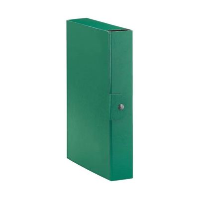 Esselte Eurobox, set da 5 scatole portadocumenti verdi, dorso 6 cm