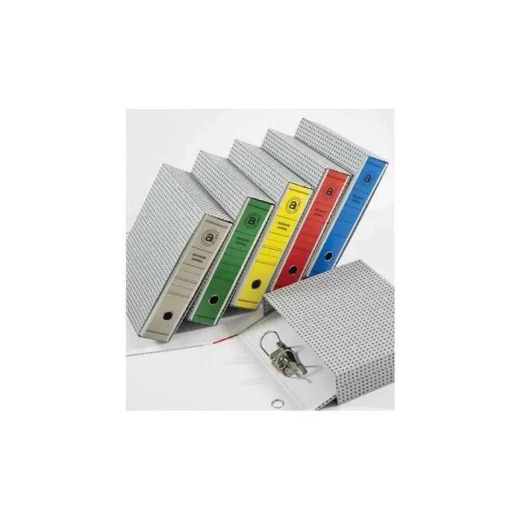 Brefiocart Raccoglitori A4 ad Anelli, Dorso 8 cm, Grigi – Confezione da 12