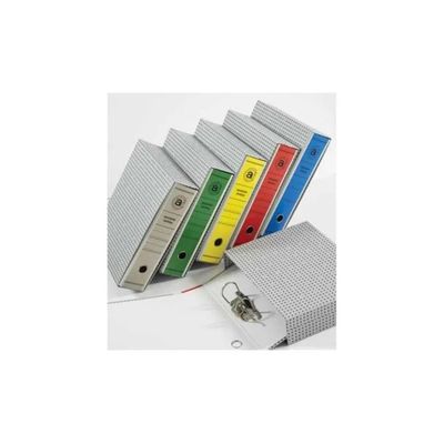 Brefiocart Raccoglitori A4 ad Anelli, Dorso 8 cm, Grigi – Confezione da 12