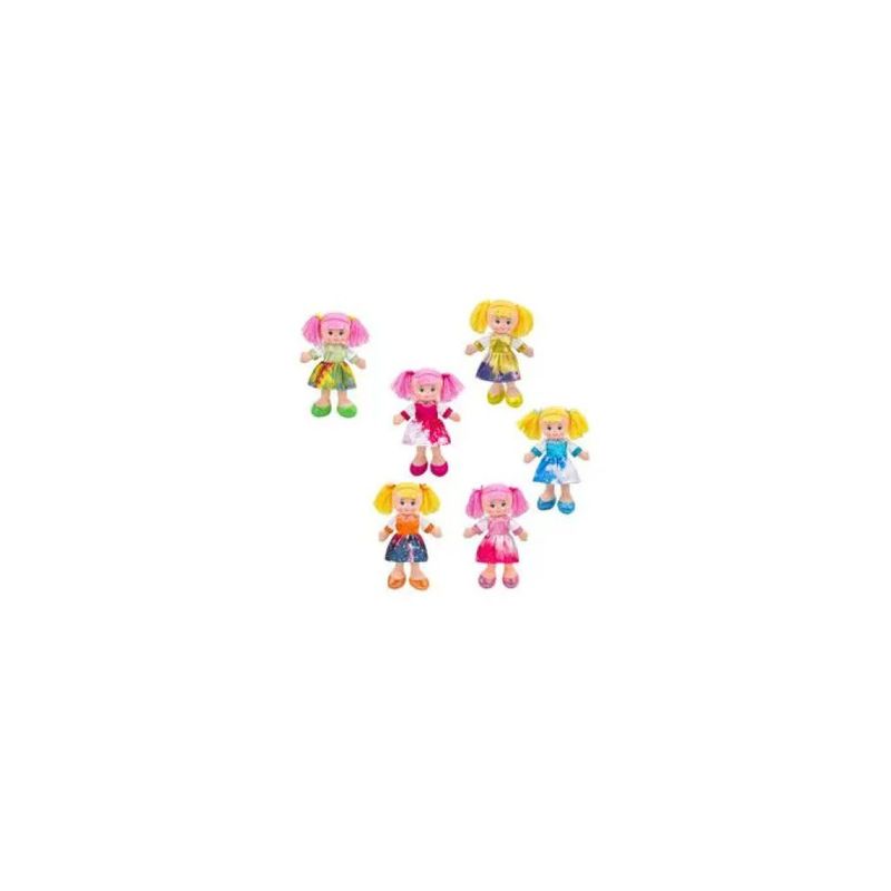 Globo My Sweety – Set di 6 bambole di stoffa assortite, 30 cm