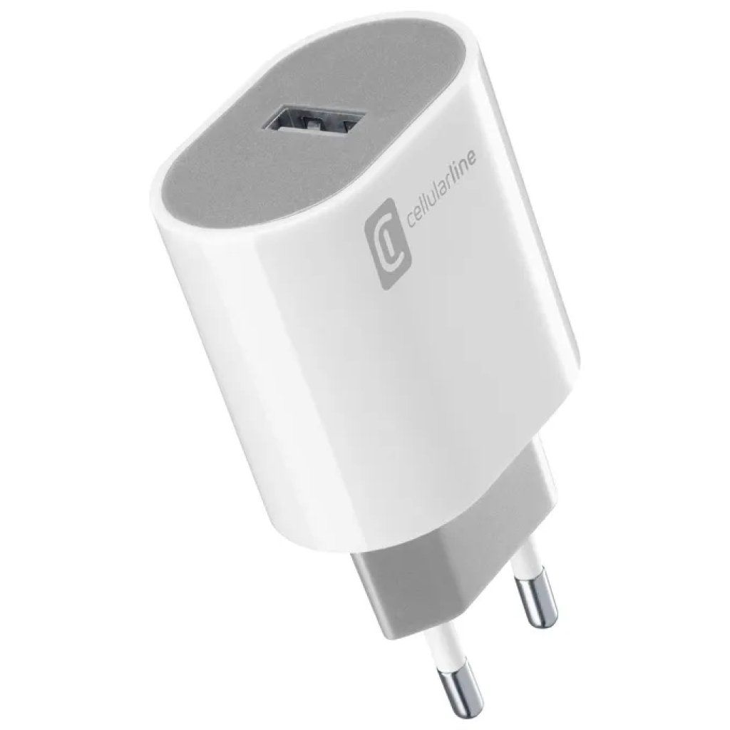 Cellularline Stylecolor caricabatterie USB 12 W bianco Cellularline Stylecolor caricabatterie USB 12 W bianco