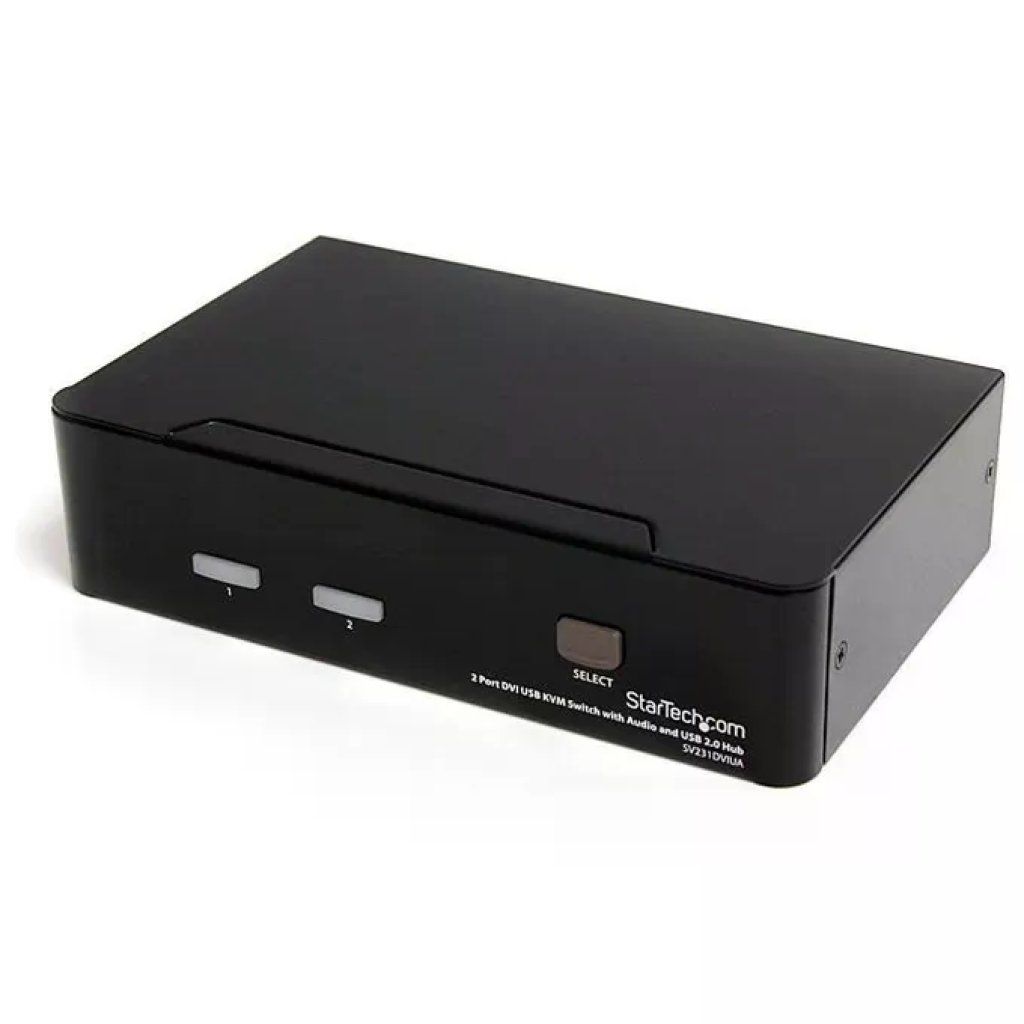 StarTech.com Switch KVM DVI USB a 2 porte con audio e hub USB 2.0