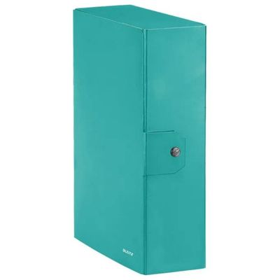 Leitz WOW 39680051 Scatola Portadocumenti A4, Acquamarina, Dorso 10 cm