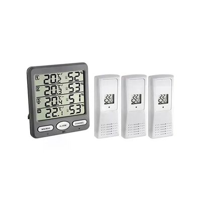 TFA DOSTMANN TFA Klima Monitor – Termometro e Igrometro con 3 Sensori