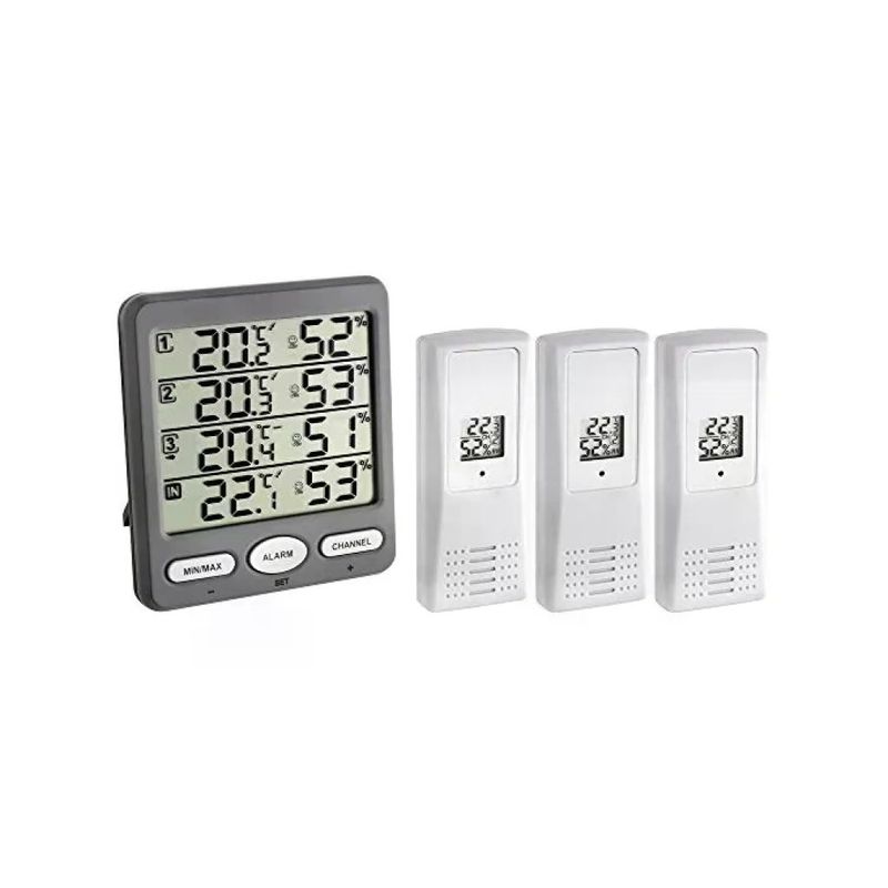 TFA DOSTMANN TFA Klima Monitor – Termometro e Igrometro con 3 Sensori TFA DOSTMANN TFA Klima Monitor – Termometro e Igrometro con 3 Sensori